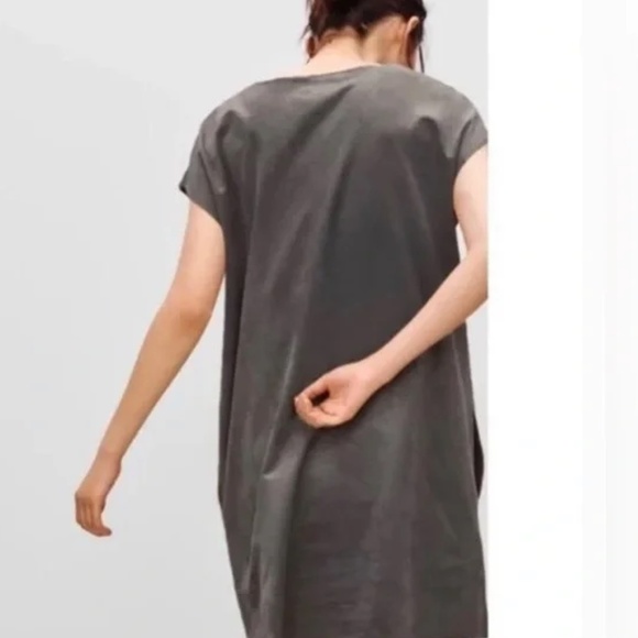 Aritzia Wilfred Free Faux Suede Nori Dress/ tunic short sleeve in XS - Picture 4 of 4